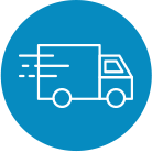Courier truck icon
